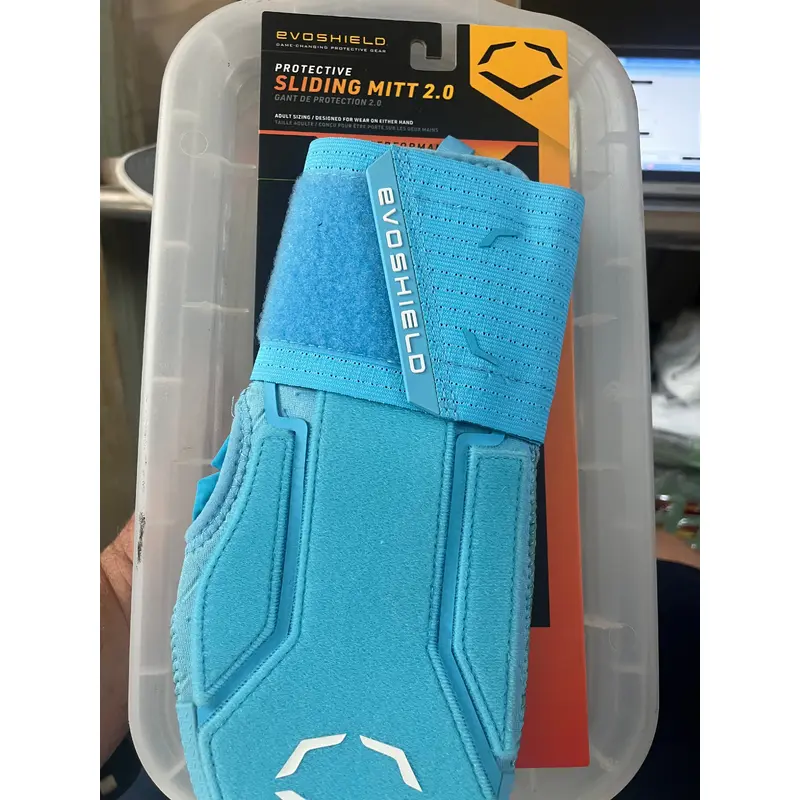 Light Blue Senior EvoShield Sliding mitt Wrist Guards (New)