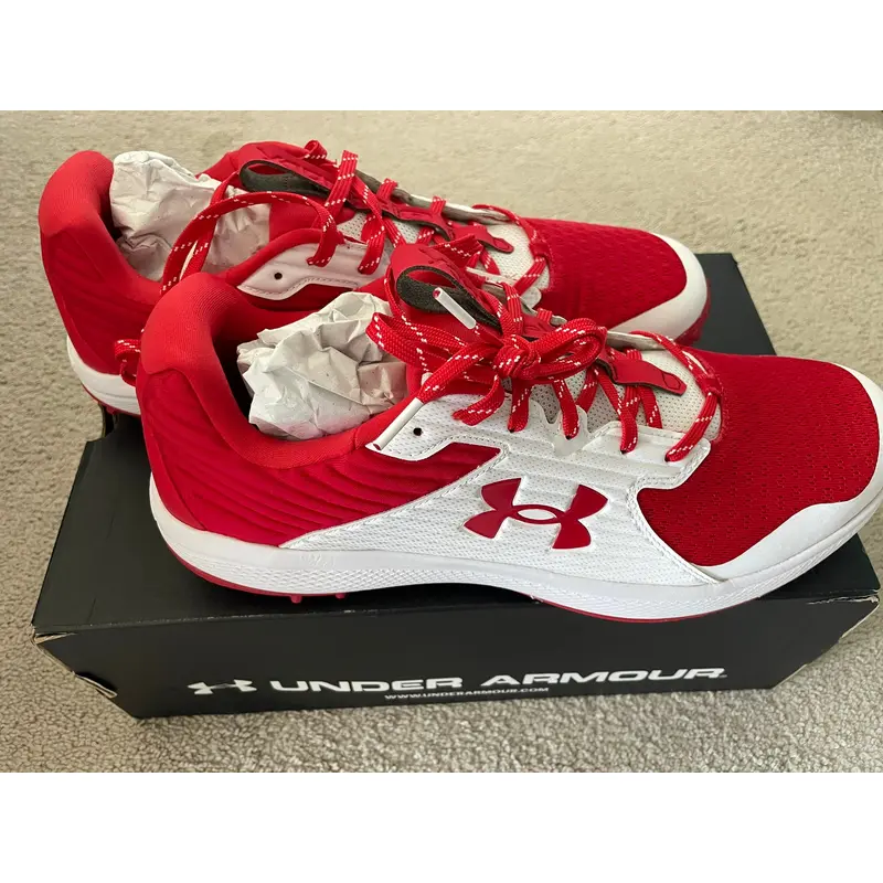 Red Men's Size M 14.0 (W 15.0) Adult Under Armour Shoes (New)