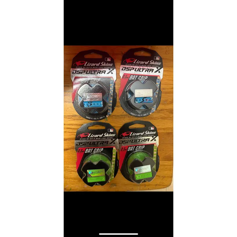 New - lot of 4 lizard skin baseball softball bat grips
