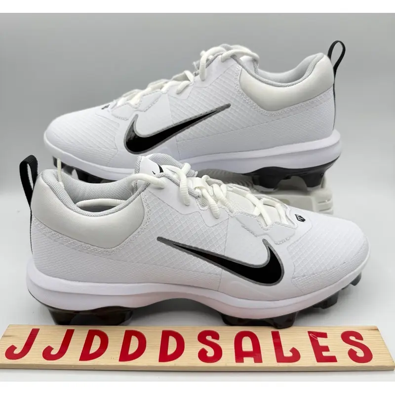 Nike Force Trout 9 Pro MCS Baseball Cleats White Silver FZ0915-102 Mens Sz 7.5  New