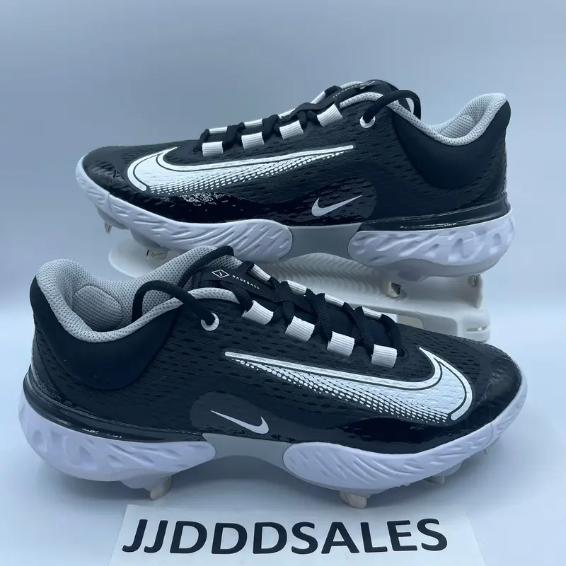 Nike Alpha Huarache Elite 4 Low DJ6521-011 Baseball Cleats Black Mens Size 7.5.