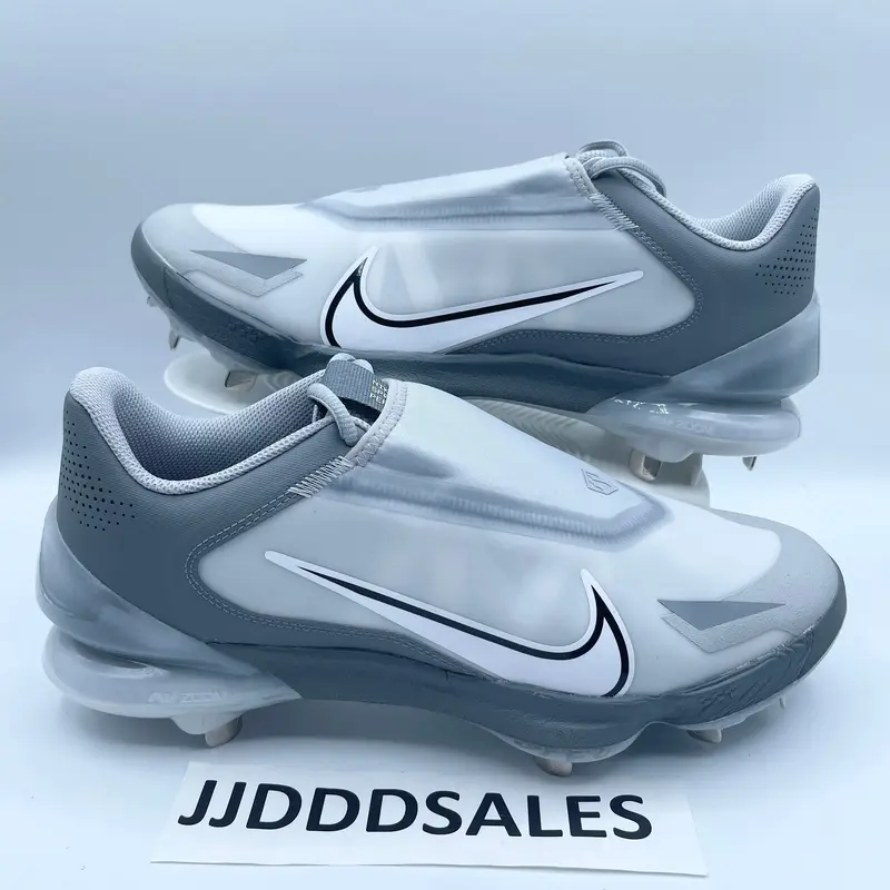 Nike Force Zoom Trout 8 Pro Gray Metal Baseball Cleats CZ5915-001 Mens Size 12