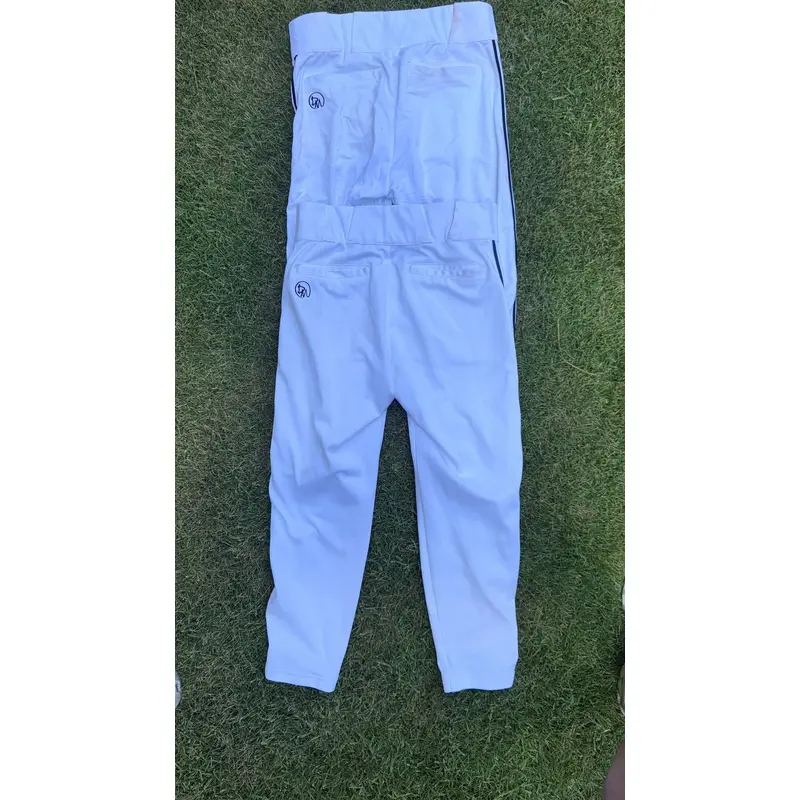 Dirty Mids Baseball 2 Pants Bundle -white /navy Blue Piping