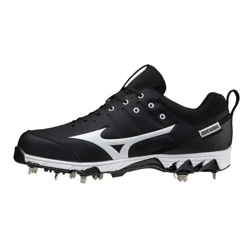 Black Men's Size M 10.0 (W 11.0) Adult Mizuno Low Top Metal (New)
