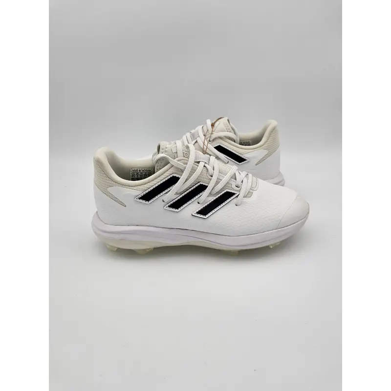 Adidas Adizero Afterburner 8 TPU Boys Cleats Sz 4.5 Baseball Shoes White Black