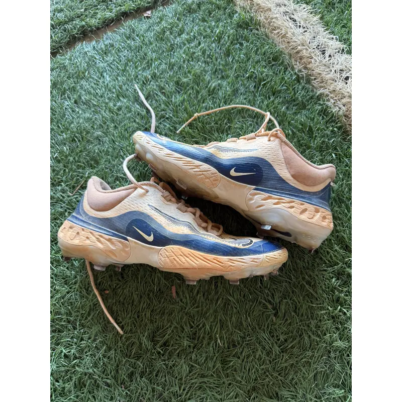 Blue Men's Size M 11.0 Adult Nike Metal Baseball Cleats Used)