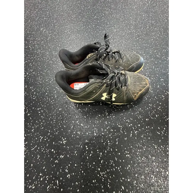 Used Under Armour LEADOFF BB/SB Cleats Black And White Junior 03.5 11849-S000029940