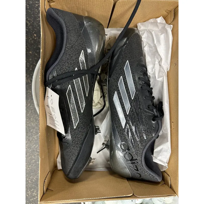 Black Men's Size 13.0 (W 14.0)  Adidas Low Top Adizero Afterburner Metal (New)