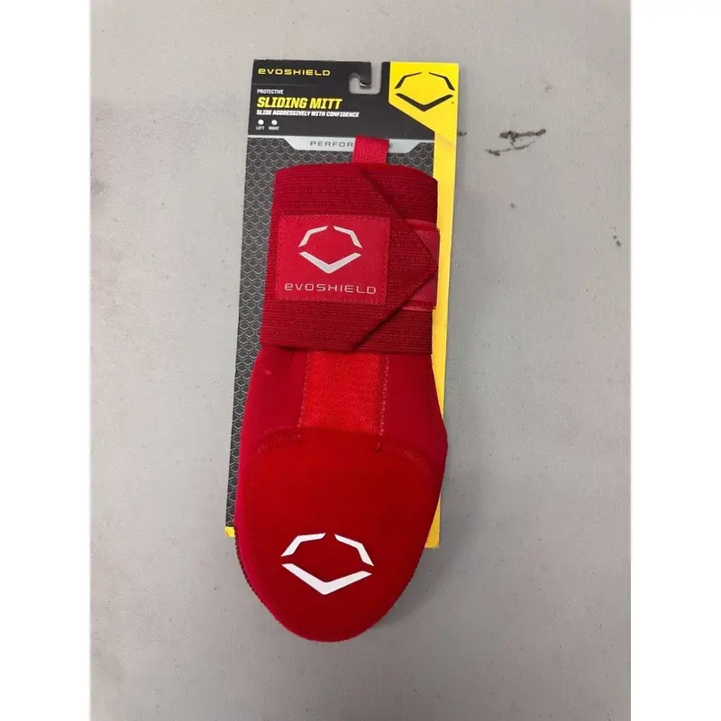 EvoShield Sliding Mitt ~ Adult Right Hand Baseball/Softball - Red