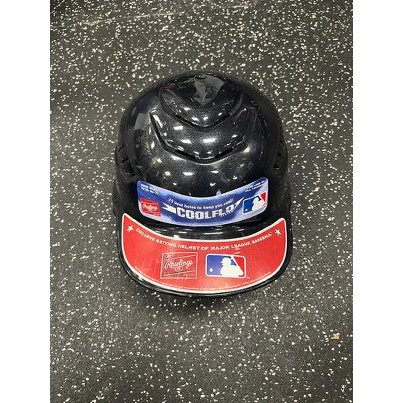 Used Rawlings CFBH1 Batting Helmet No Mask Navy Blue MD 11849-S000029610