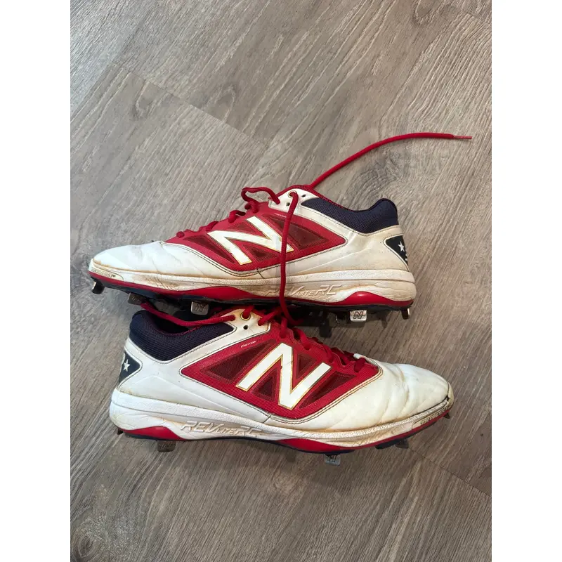 White Men's Size M 11.5 (W 12.5) Adult New Balance Low Top Rev lite RC Metal (Used)