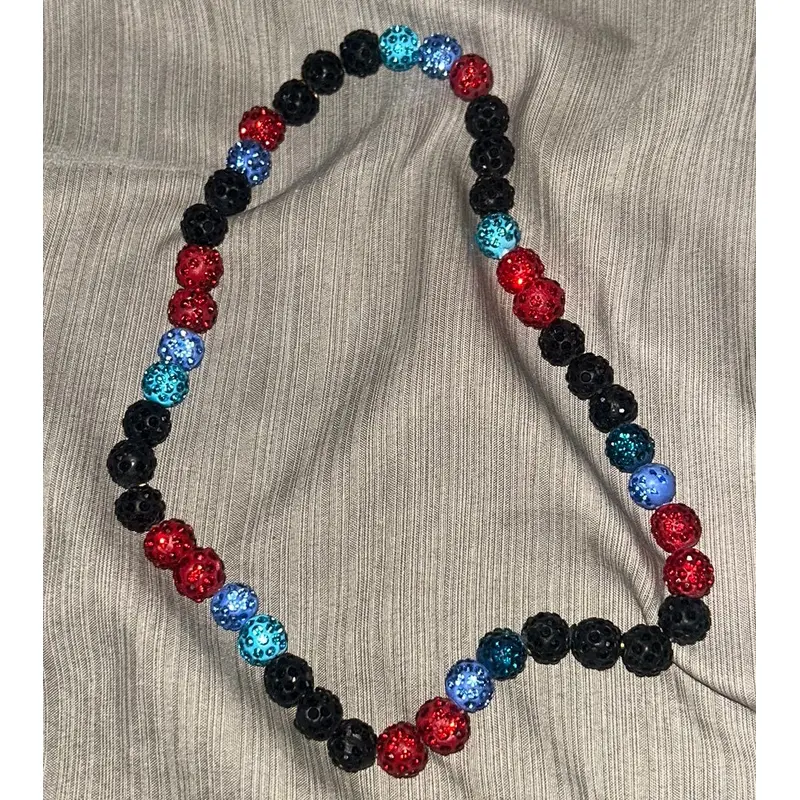 Baseball Rhinestone Necklace