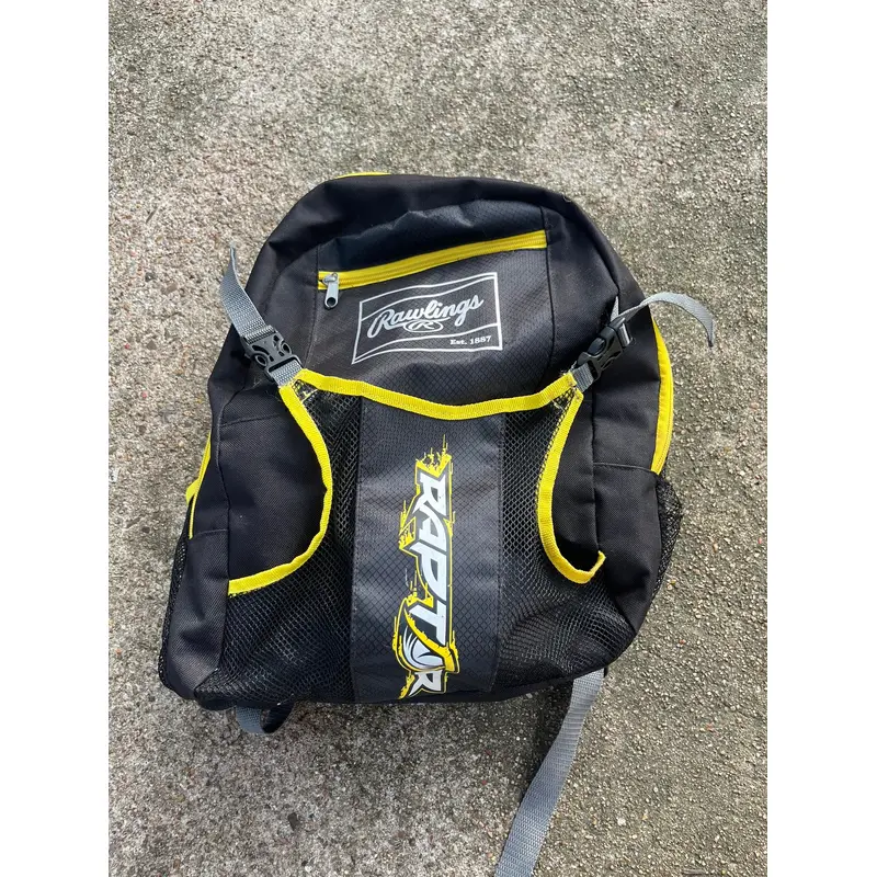 Black Used Kids Unisex Rawlings Backpacks & Bags Backpack