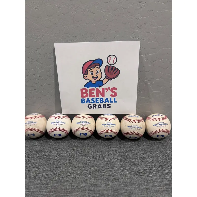 6 Rawlings Official Minor League Baseballs (Used)