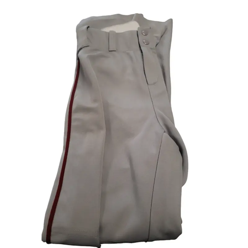 Used Alleson GRAY PANT RED STRIPE SM Baseball and Softball Bottoms 11849-S000017653