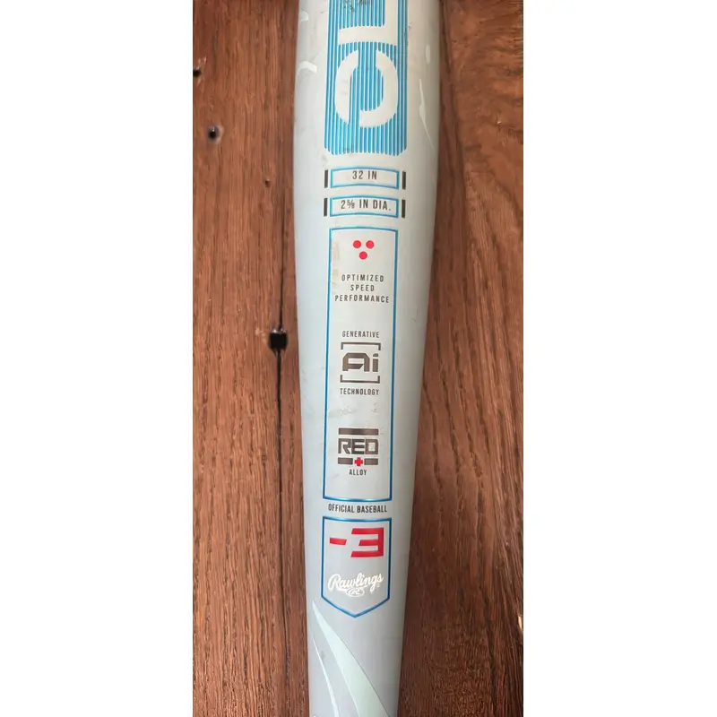 2024 Rawlings Clout AI Alloy BBCOR Certified Bat (-3) 32" (Used)