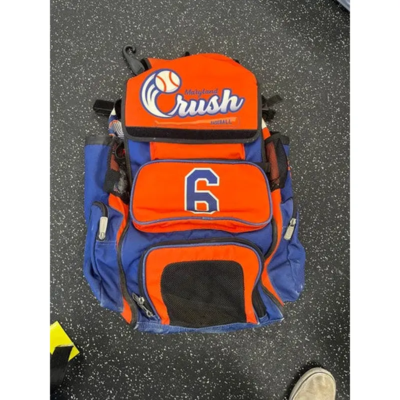 Used MARYLAND CRUSH BASEBALL BAG BB/SB Player Carry Bag Orange 11849-S000028204