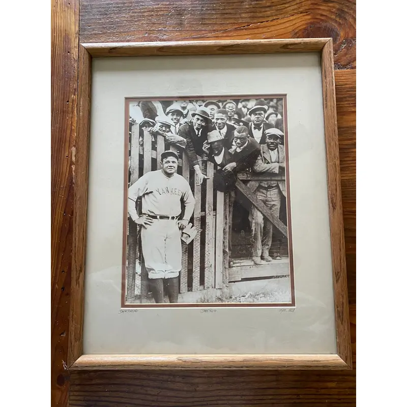 Babe Ruth Barnstorming Framed Photo