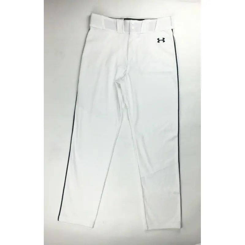 Under Armour Icon Baseball Relaxed Pant Men's L White Black Piping UBP54BM