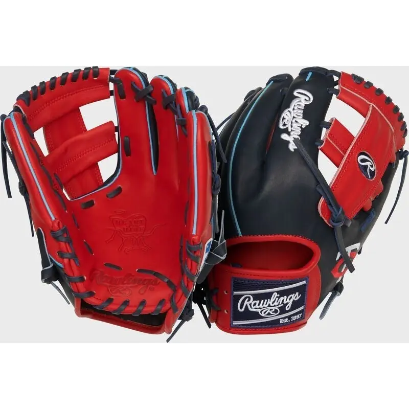 Rawlings Heart Of The Hide MLB Baseball Glove Minnesota Twins Red Blue RHT 11.5"