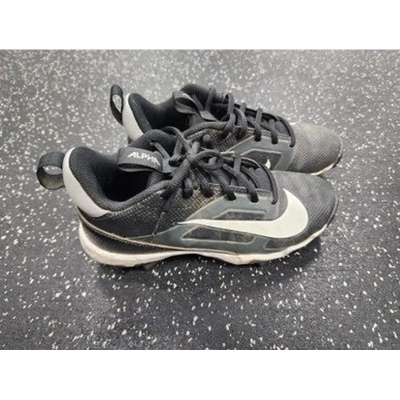 Used Nike ALPHA BB/SB Cleats Black And White Junior 03 11849-S000030876