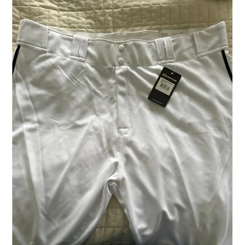 White Men's XXL Easton Baseball Pants(New)