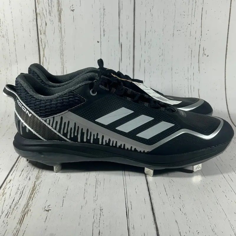 adidas Men's Icon 7 Baseball Cleats Black Size 15 H00998