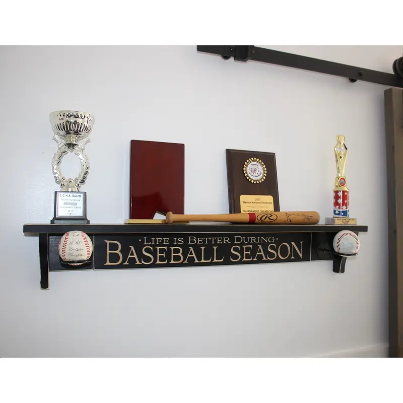 Baseball Display Trophy Shelf