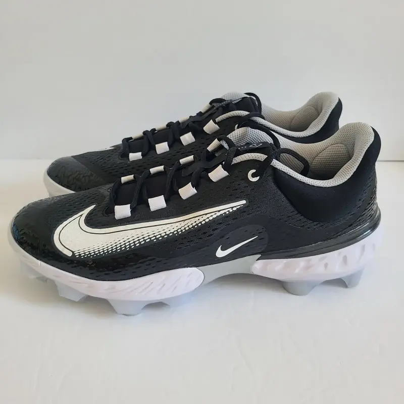 Nike Alpha Huarache Elite 4 MCs Baseball Cleats FD6221-010 Size 13 Black
