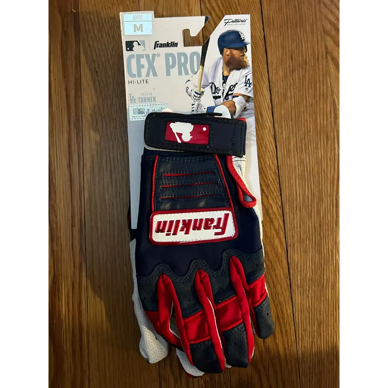 Franklin CFX Pro Navy/Red/White Batting Gloves Medium