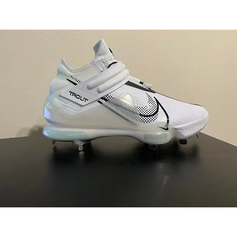 Nike Force Zoom Trout 7 Baseball Cleats Men Size 12.5 White/Black CI3134-102