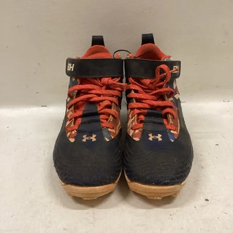 Used Under Armour BH BB CLEAT BB/SB Cleats White/Red/Navy Junior 05 11725-S000485671