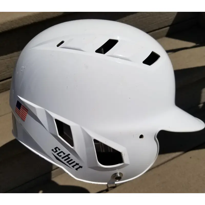 Used Youth White Small / Medium Schutt Batting Helmet