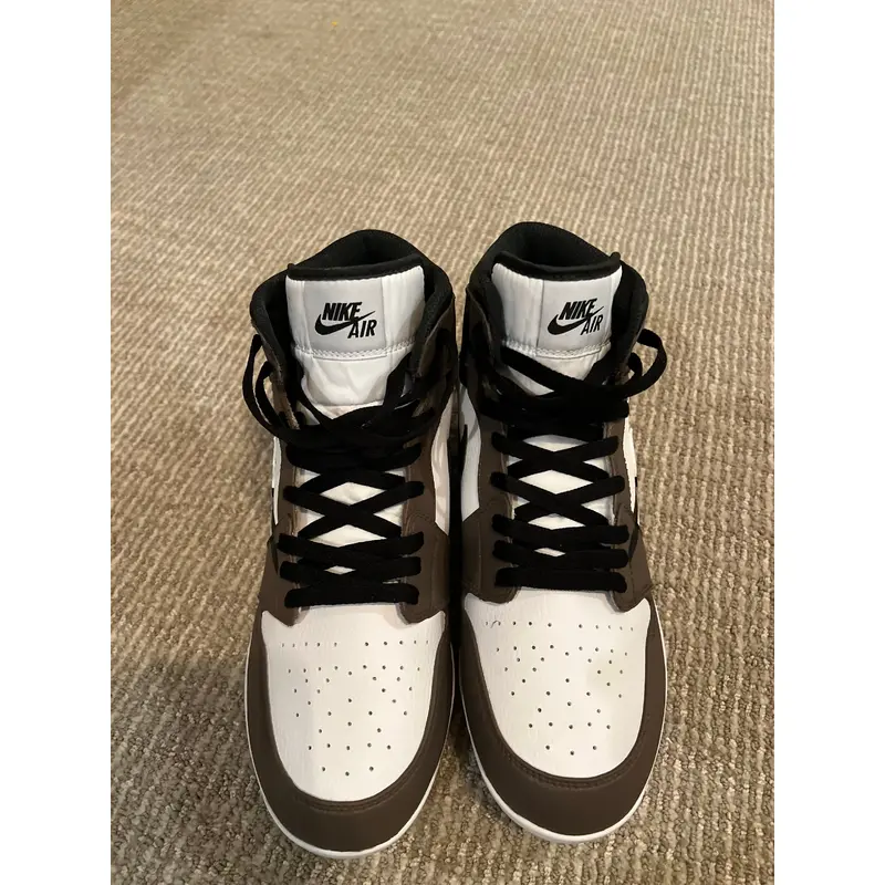 Custom Men's 10.5 Air Jordan High Cleats (Travis Scott Look)