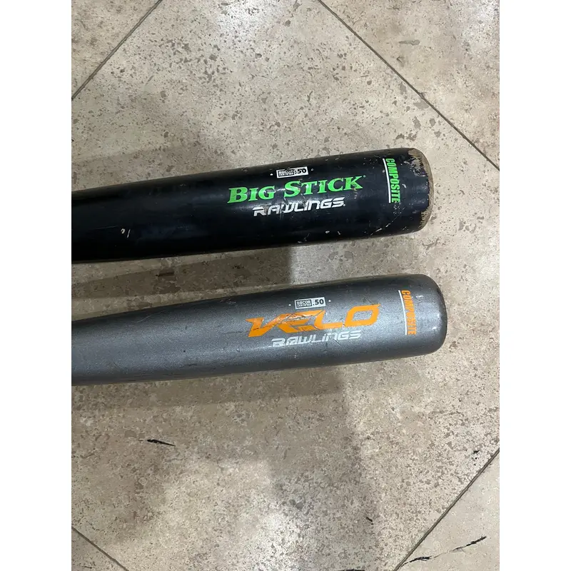 Rawlings Big Stick and Rawlings Velo Composite Wood Bats
