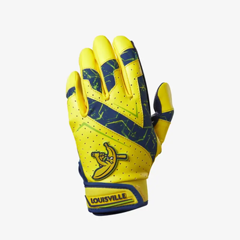 New Savannah Bananas Batting Gloves Yth Md 11855-HBXWB5761501YM