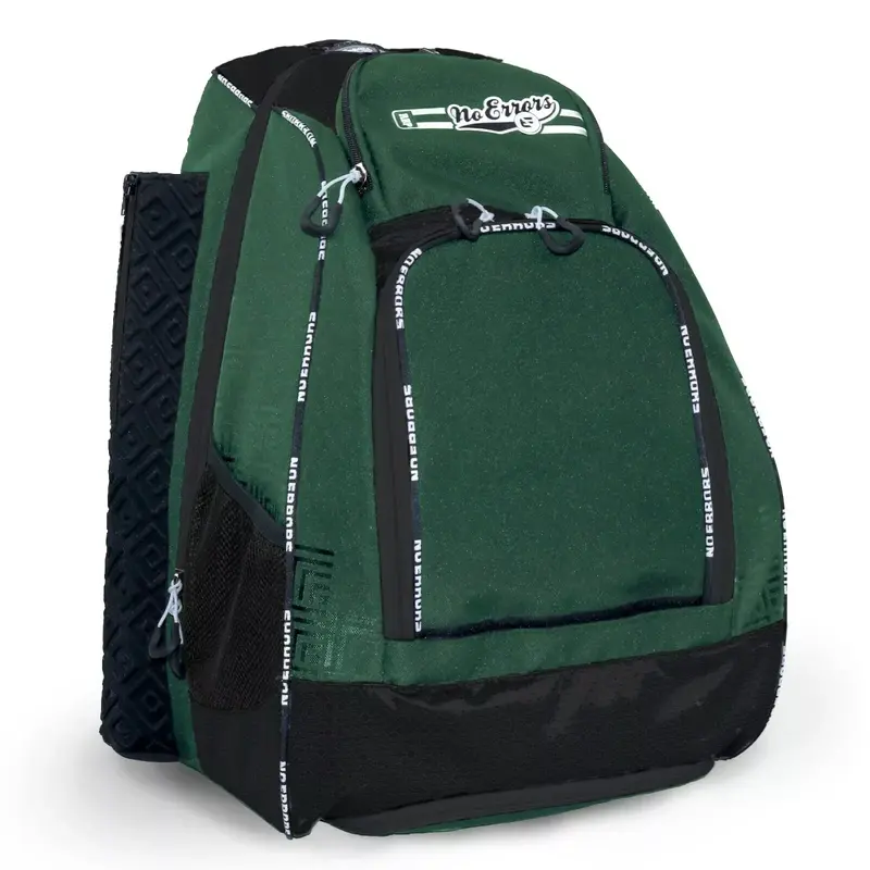 NO ERRORS (NWT) RBP Baseball Softball Coaching Backpack Bat Bag GREEN