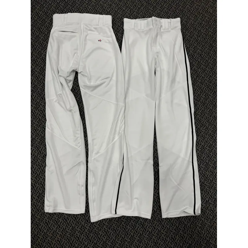 2-Pack Alleson Crush Senior XS White pants with Black braid