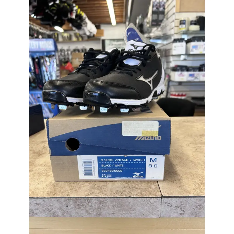 Black New Size 8.0 (Women's 9.0) Adult Men's Mizuno High Top Metal