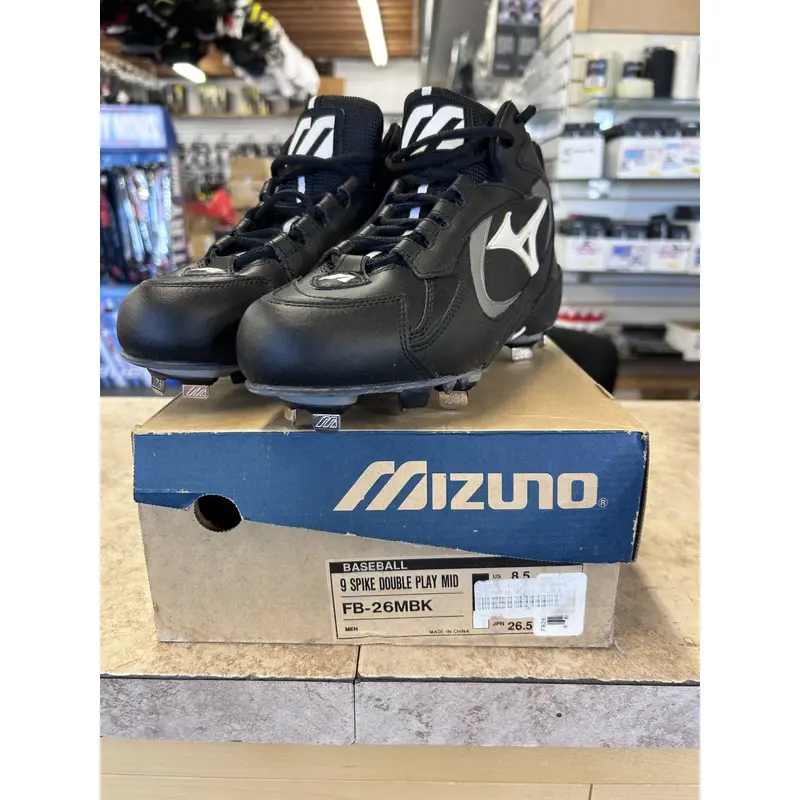Black New Size 8.5 (Women's 9.5) Adult Men's Mizuno High Top Metal