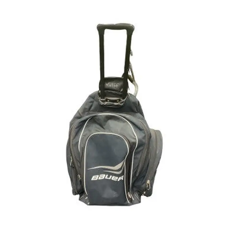 Used BAUER WHEELED BAG BB/SB Player Wheeled Bag Black 11859-S000023764