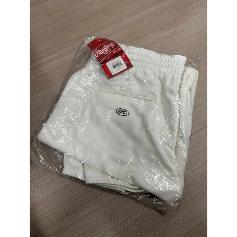 White Men's Small Youth Rawlings Game Pants (New)