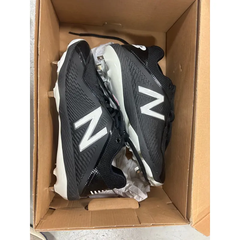 Black Men's Size M 7.5 (W 8.5) Adult New Balance High Top L4040BK4 Metal (New)