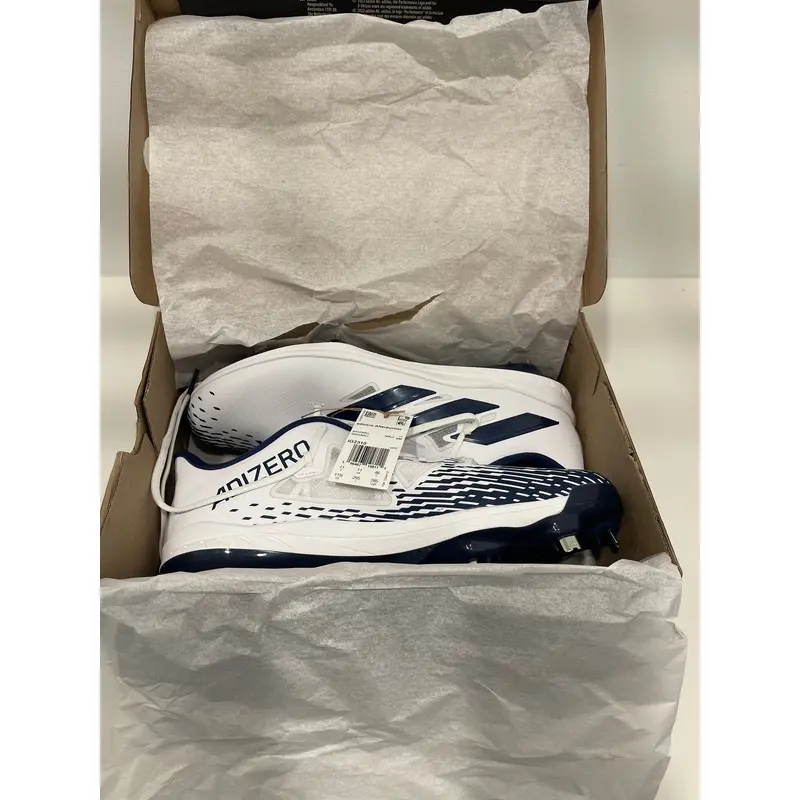 Blue Men's Size M 11.5 (W 12.5) Adult Adidas Low Top Metal Adizero Afterburner (New)
