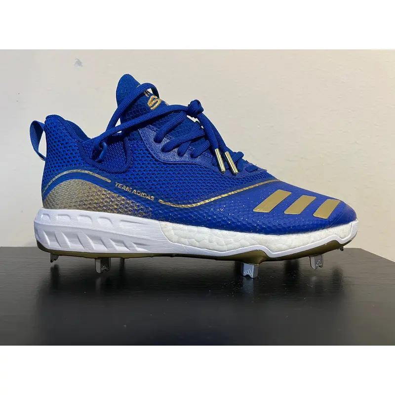 Adidas Icon V Baseball Metal Cleats w/ Boost G28236 Strike Blue/Gold Size 9