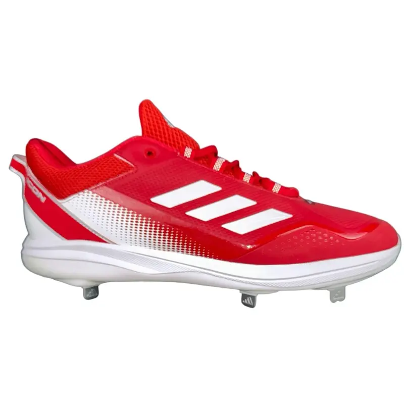Adidas Mens Size 15 Red White Icon 7 Baseball Metal Cleats Sneakers Spikes