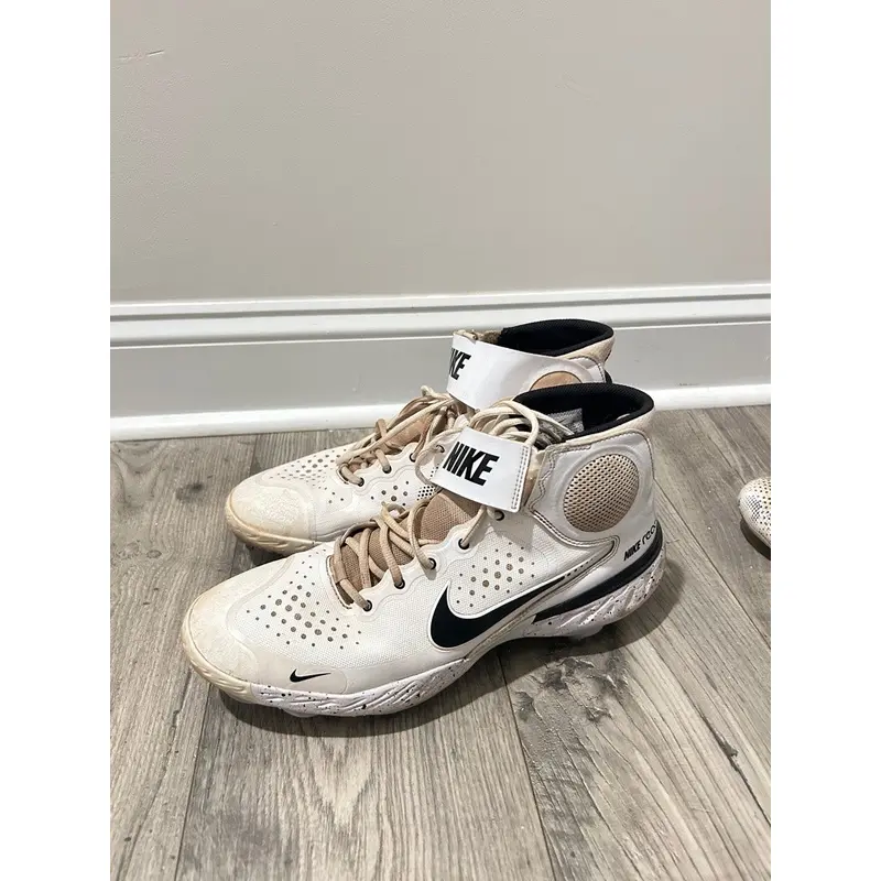 White Men's Adult High Top Metal (Used) Nike Alpha Huarache 3/Nike React Midsole