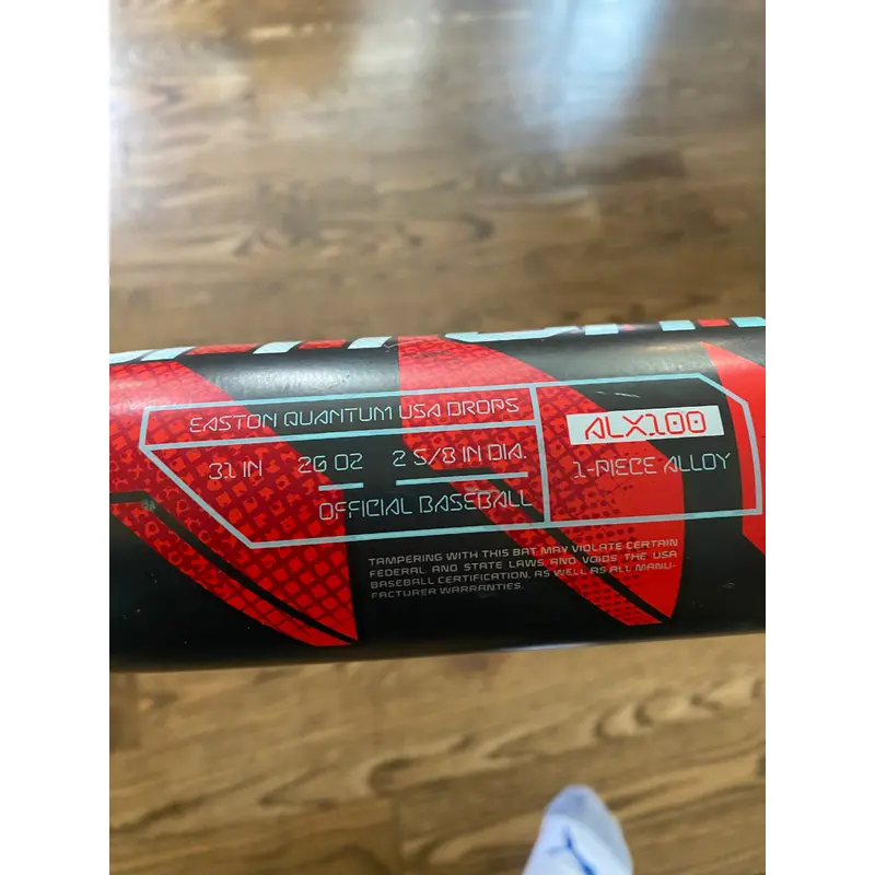 2024 Easton Quantum USSSA Certified Bat (-5) Alloy 26.5 oz 30.5" (Used)