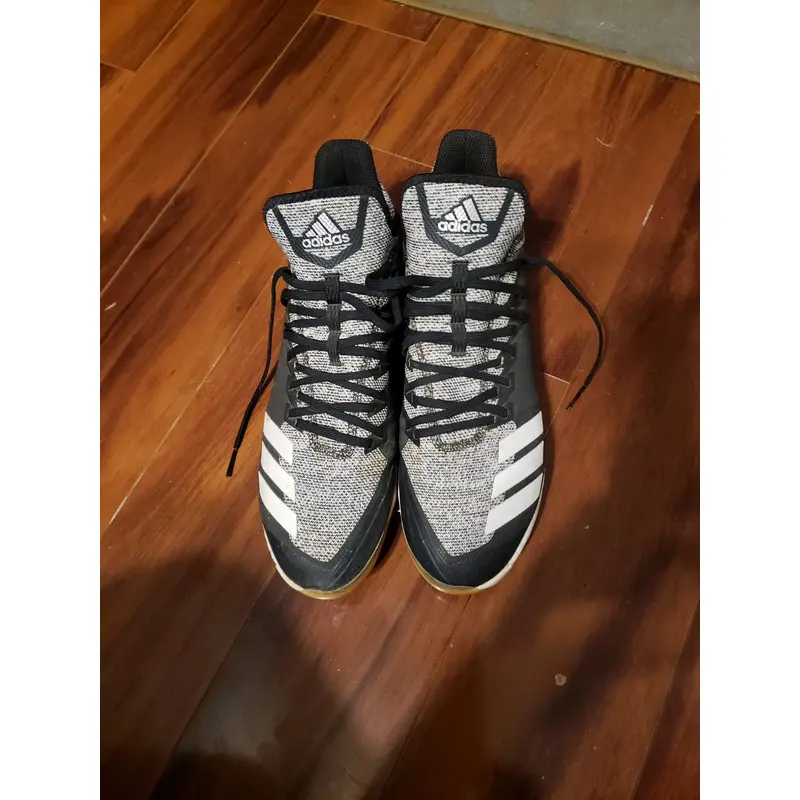 Black Men's Size 13.0 (W 14.0) Adult Adidas Metal (Used)