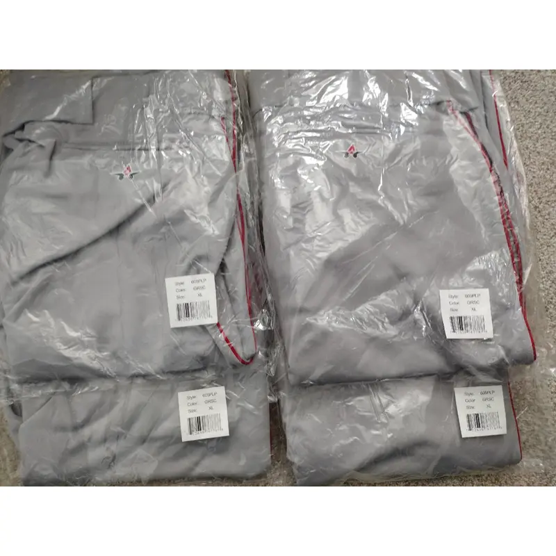Gray w/Red Piping Adult Men's New XL Alleson Game Pants (4 pair)